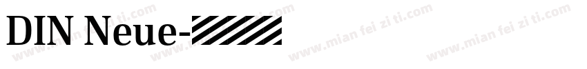 DIN Neue字体转换